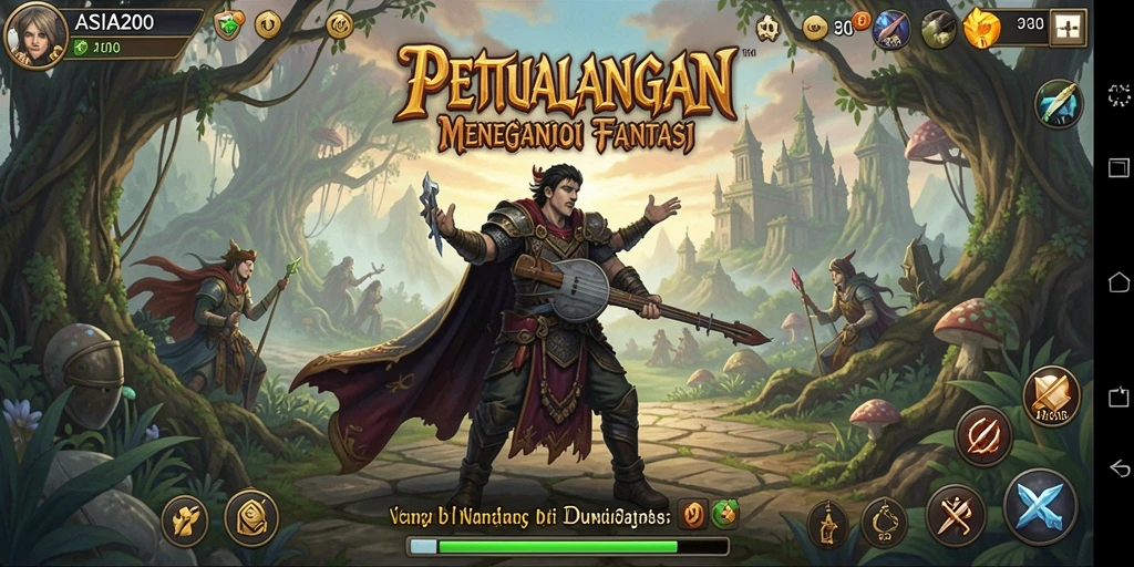 Screenshot gameplay ASIA200 menampilkan petualangan seru.
