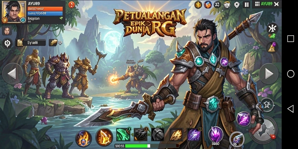 Tampilan gameplay AYU89 yang menakjubkan dan penuh aksi.