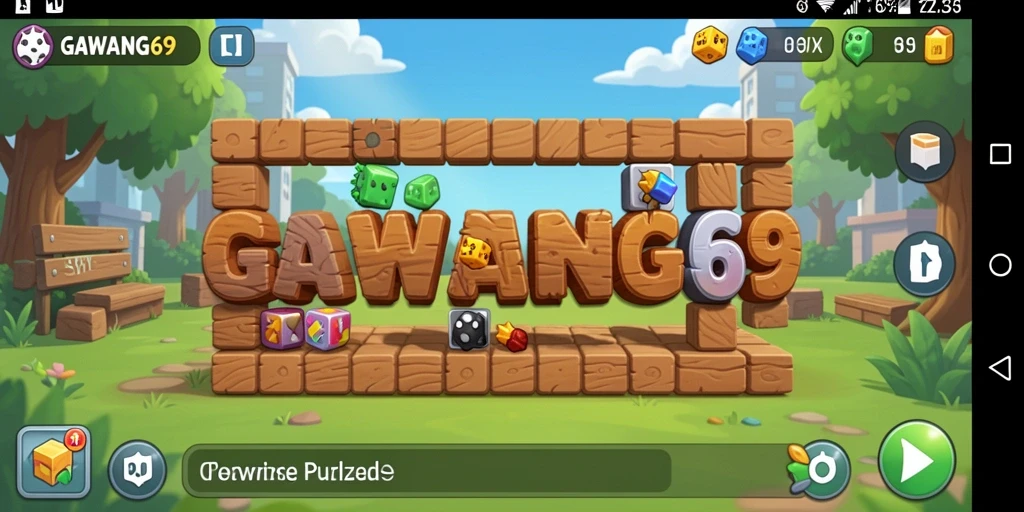 Tampilan gameplay menantang dan penuh warna di GAWANG69.