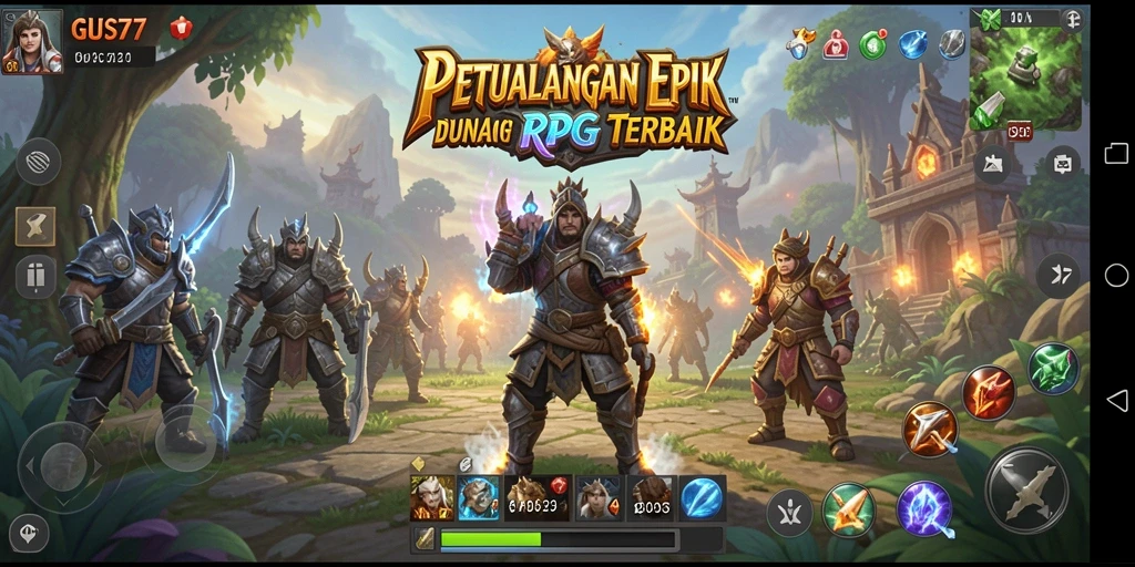 Screenshot gameplay GUS77 yang menampilkan pertarungan yang seru dan grafis yang menarik.
