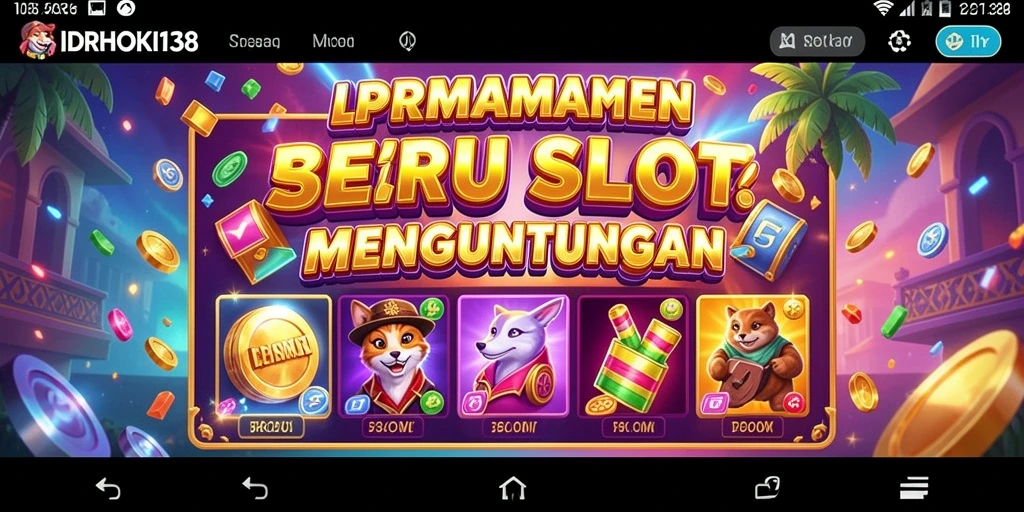 Screenshot gameplay IDRHOKI138 menampilkan fitur slot yang menarik dan bonus.