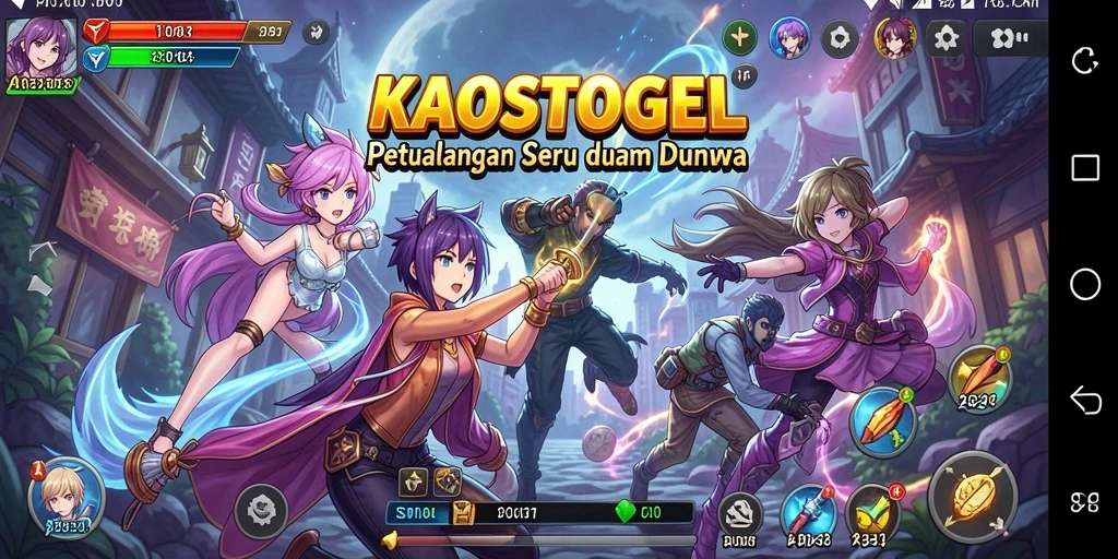 Gameplay seru KAOSTOGEL dengan karakter Anime favorit.