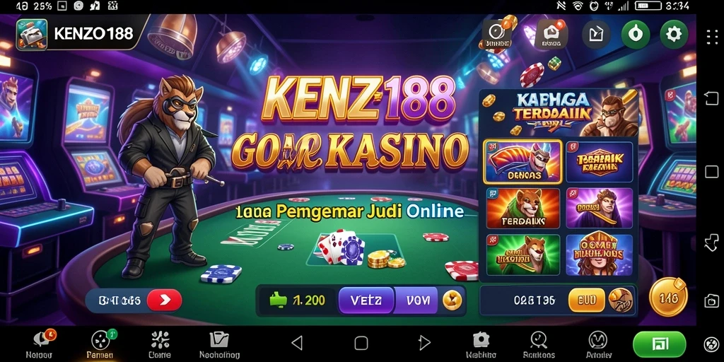 Tampilan menarik dari gameplay Kasino KENZO188 yang seru.