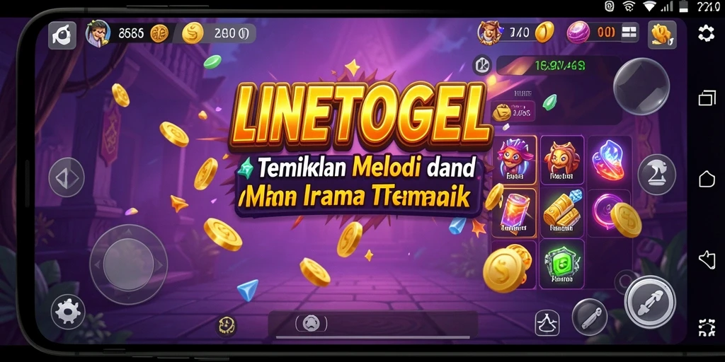 Tangkapan layar gameplay menarik dari LINETOGEL dengan elemen musik interaktif.