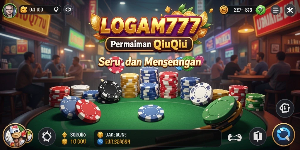 Screenshot utama LOGAM777 dengan tampilan permainan QiuQiu yang menarik.