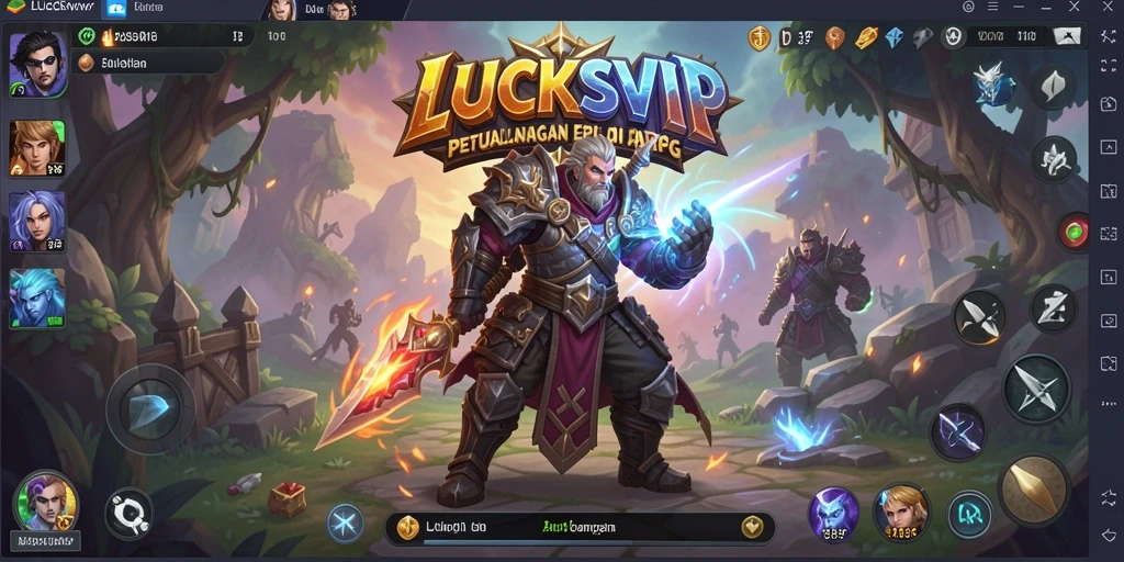 Tampilan gameplay LUCKSVIP yang menegangkan dan grafis yang memukau.