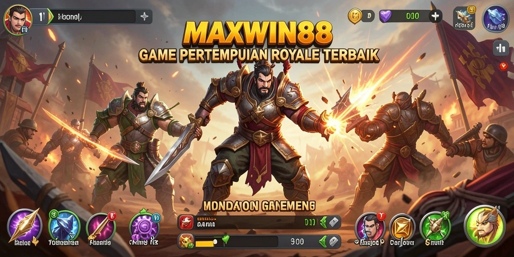 Tangkapan layar gameplay MAXWIN88 yang mendebarkan dalam pertempuran Battle Royale.