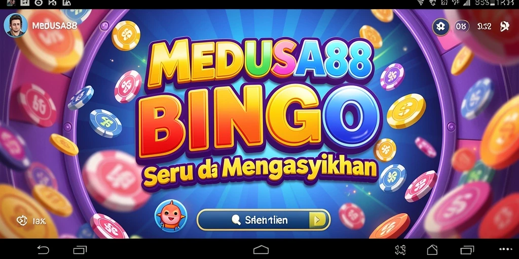 Tampilan menarik gameplay Bingo MEDUSA88 dengan interaksi sosial.