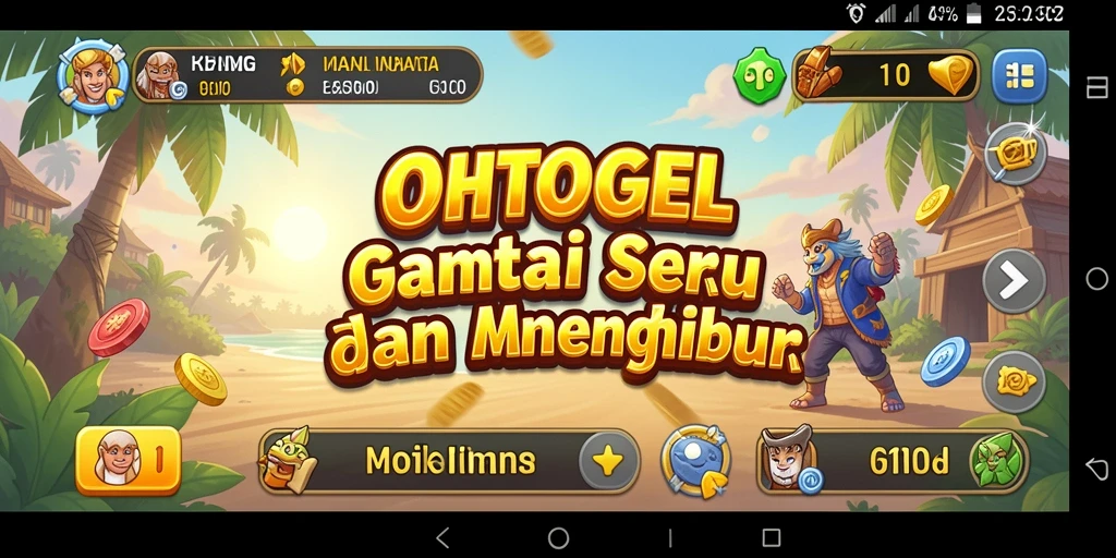 Tampilan gameplay OHTOGEL yang seru dan santai.