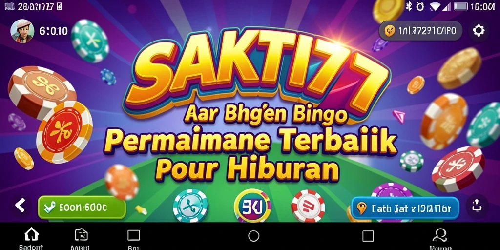 Tampilan gameplay SAKTI77 yang mengasyikkan saat bermain Bingo.
